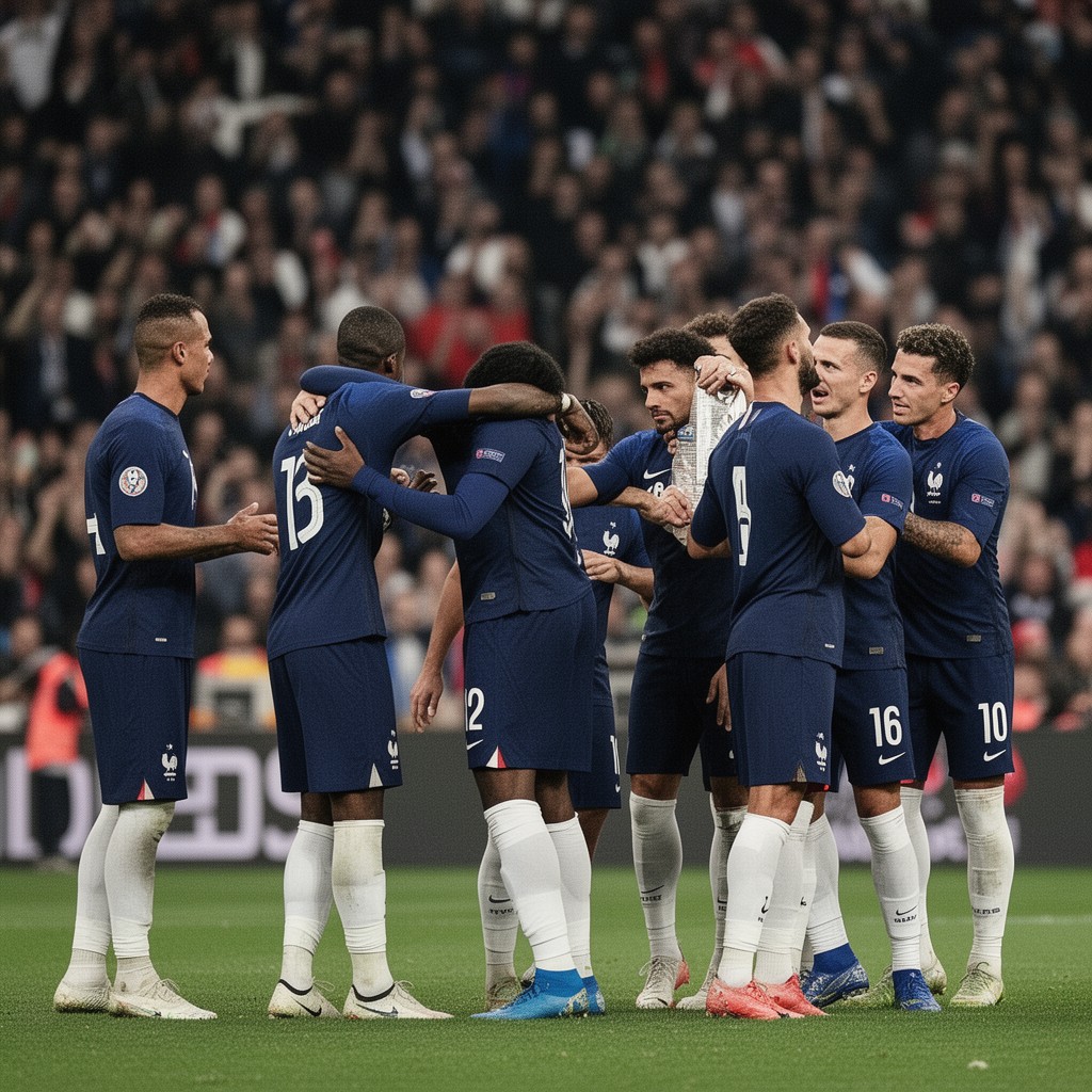 AI-generated illustration of France national football team