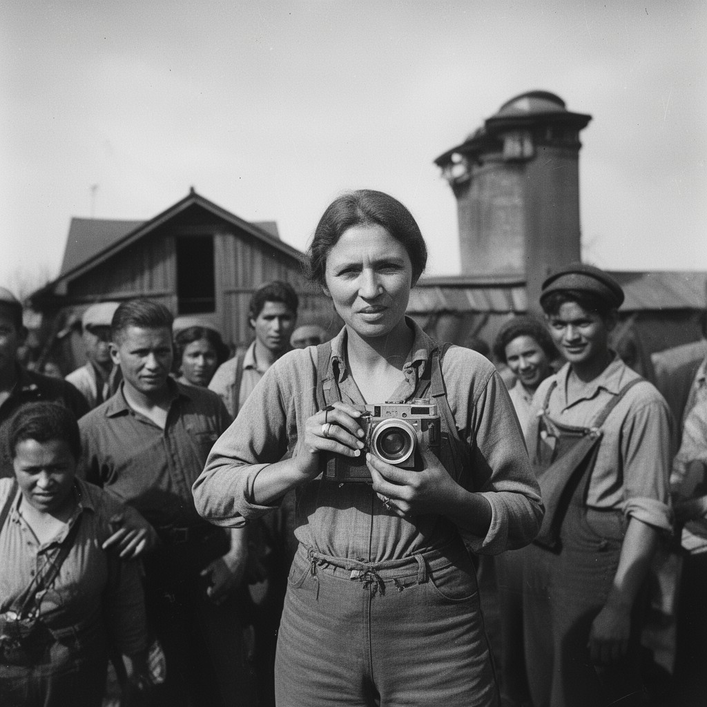 AI-generated illustration of Dorothea Lange