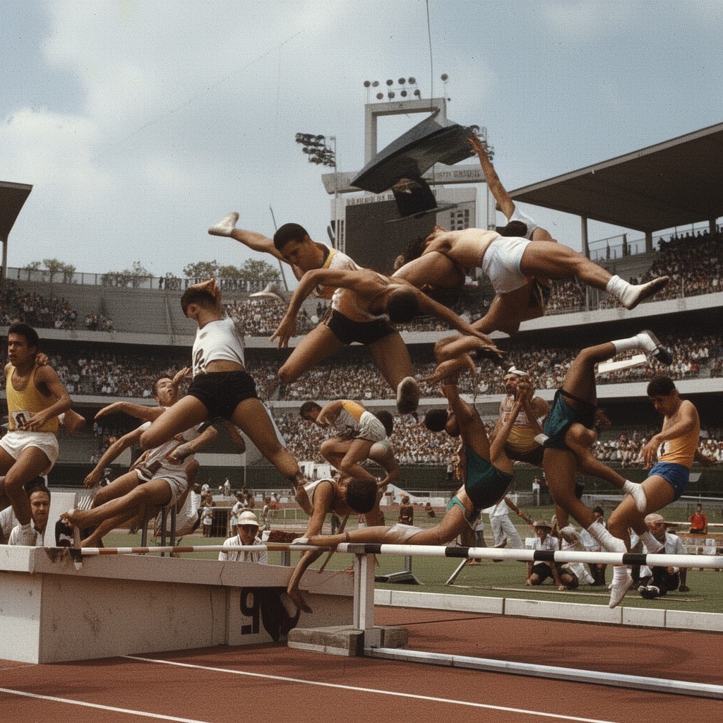 AI-generated illustration of 1968 Summer Olympics