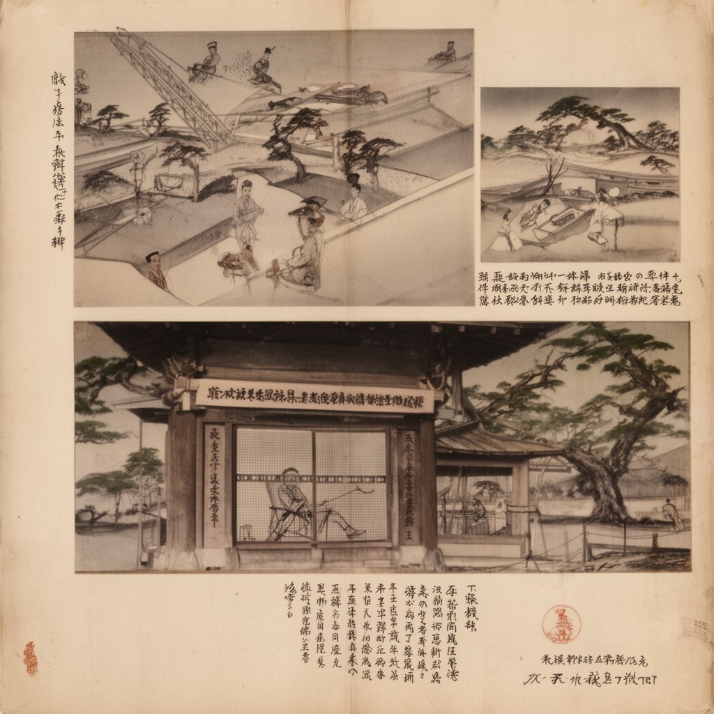 AI-generated illustration of Yamato period