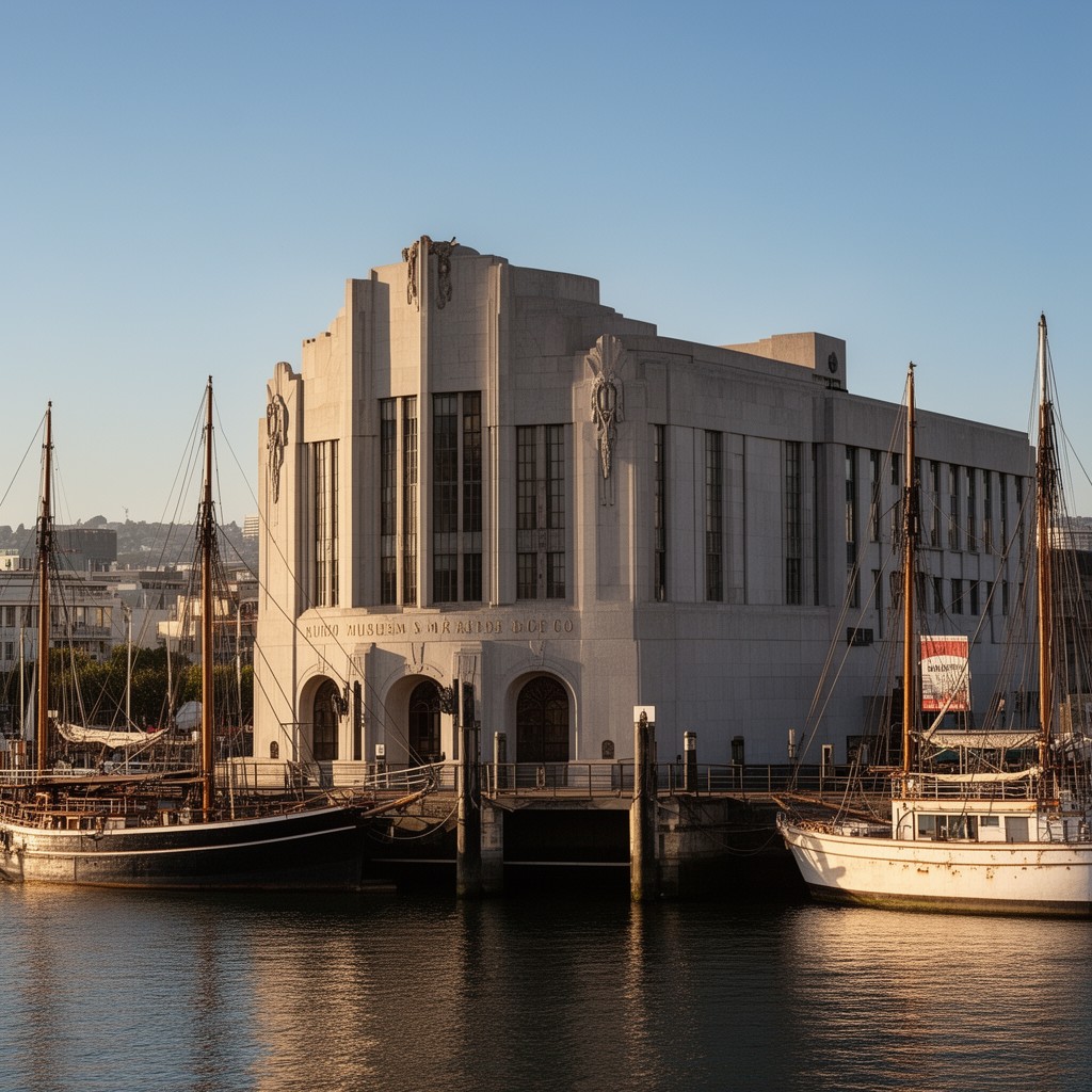 AI-generated illustration of Maritime Museum Building