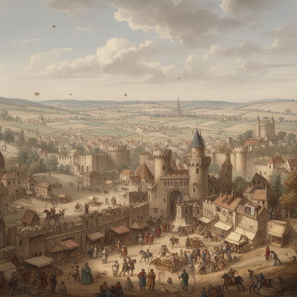 AI-generated illustration of historical province of Champagne