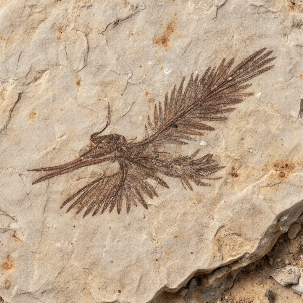 AI-generated illustration of Solnhofen Limestone