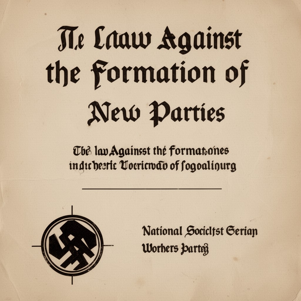 AI-generated illustration of Law Against the Formation of New Parties