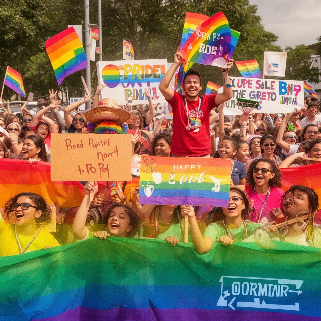 AI-generated illustration of Pride Month