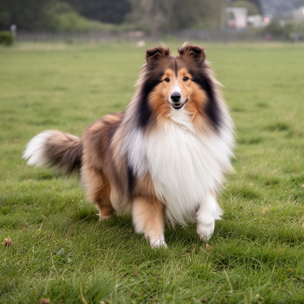 AI-generated illustration of Rough Collie