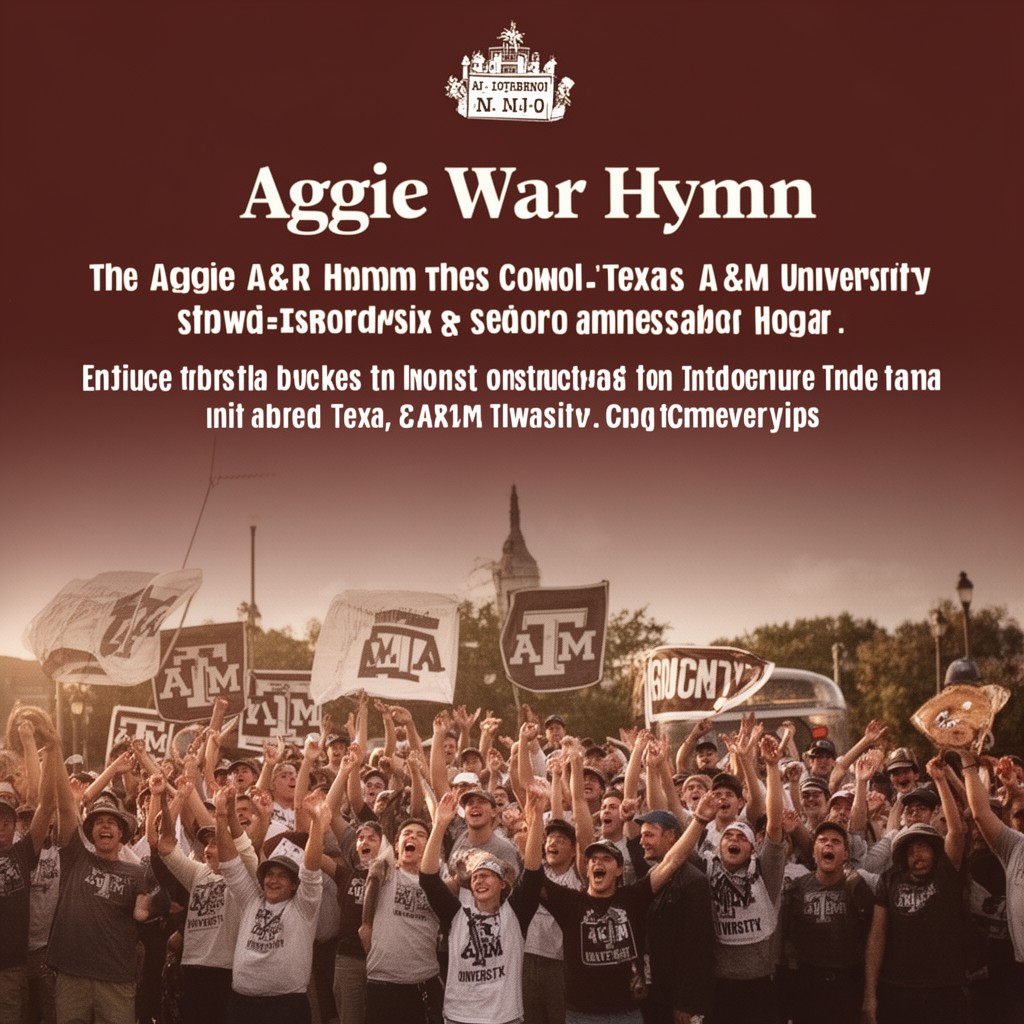 AI-generated illustration of Aggie War Hymn