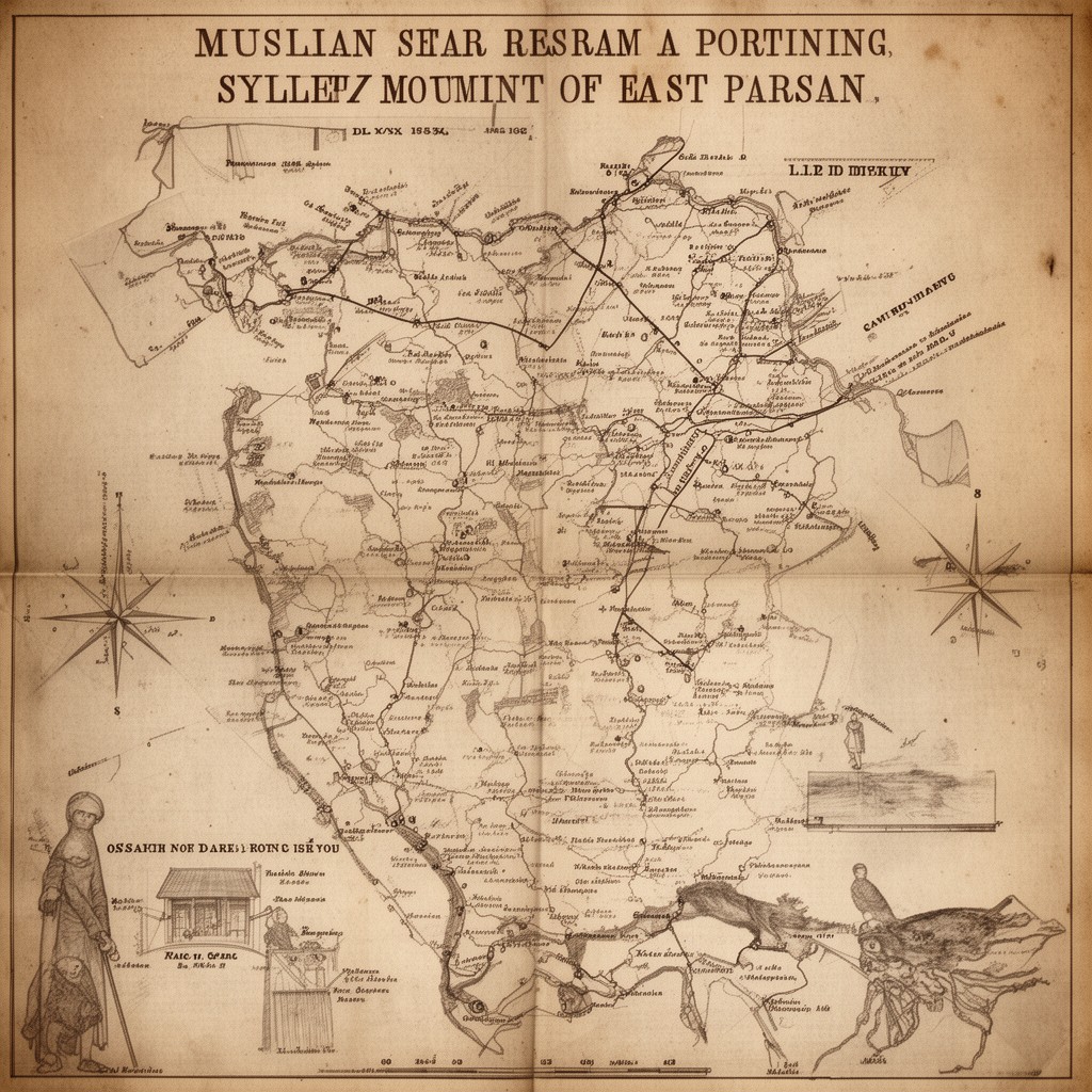 AI-generated illustration of partition of Assam