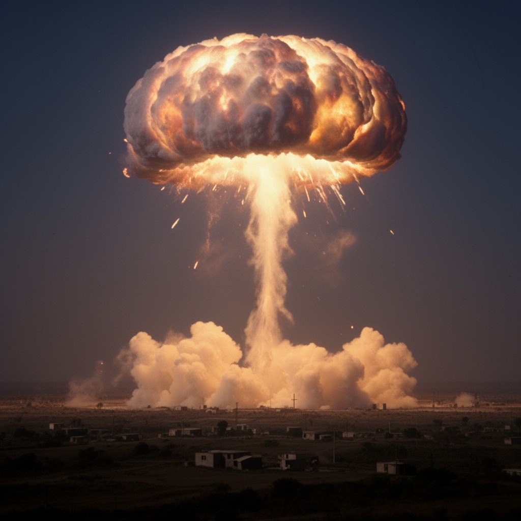 AI-generated illustration of Pakistan nuclear tests of 1998