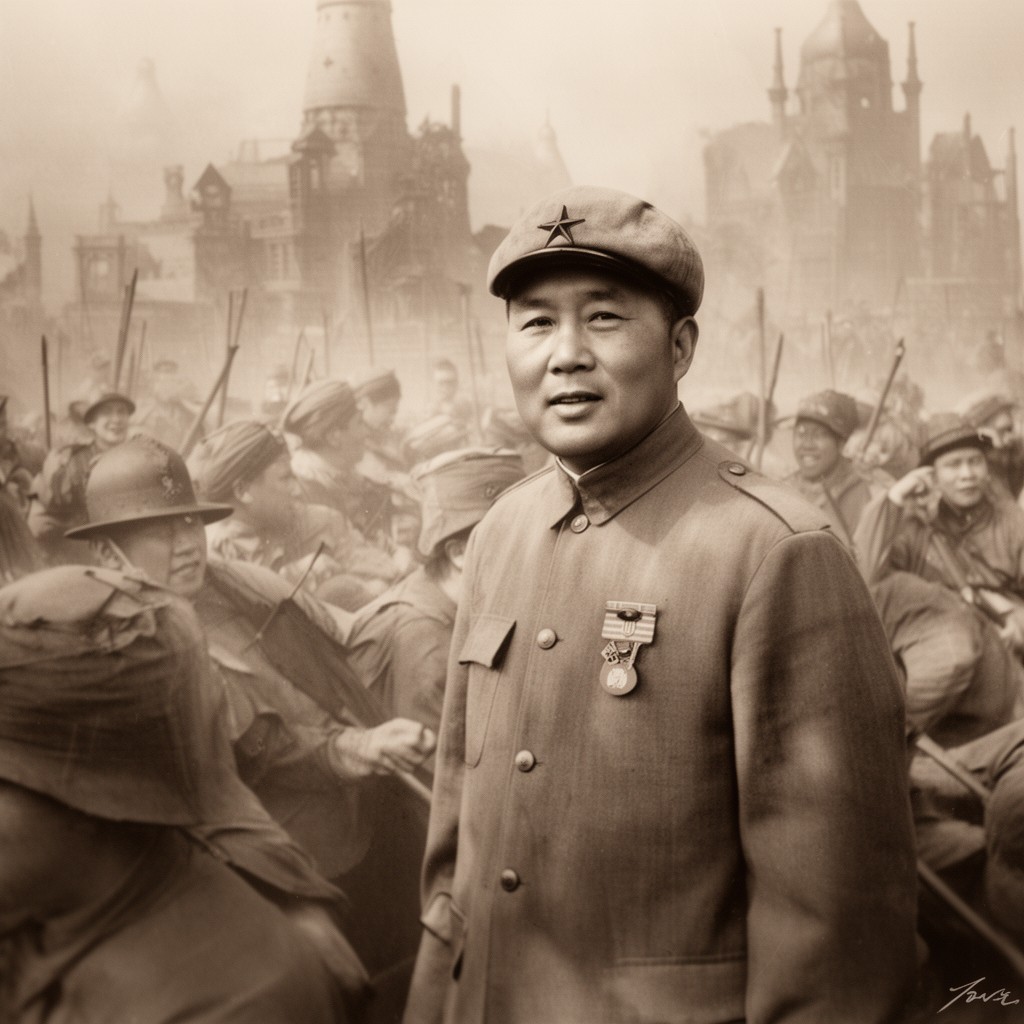 AI-generated illustration of Mao Zetan