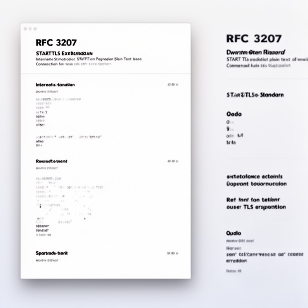 AI-generated illustration of RFC 3207