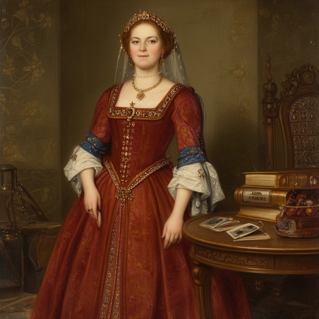AI-generated illustration of Margaret Tudor