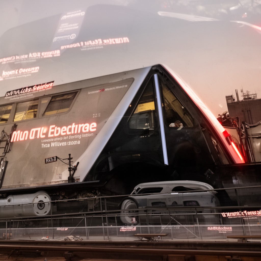 AI-generated illustration of Metra Electric District line