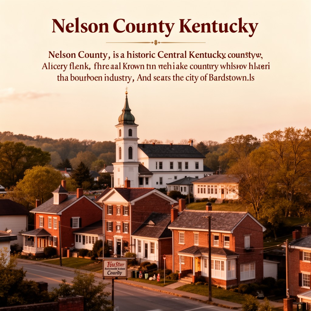 AI-generated illustration of Nelson County, Kentucky