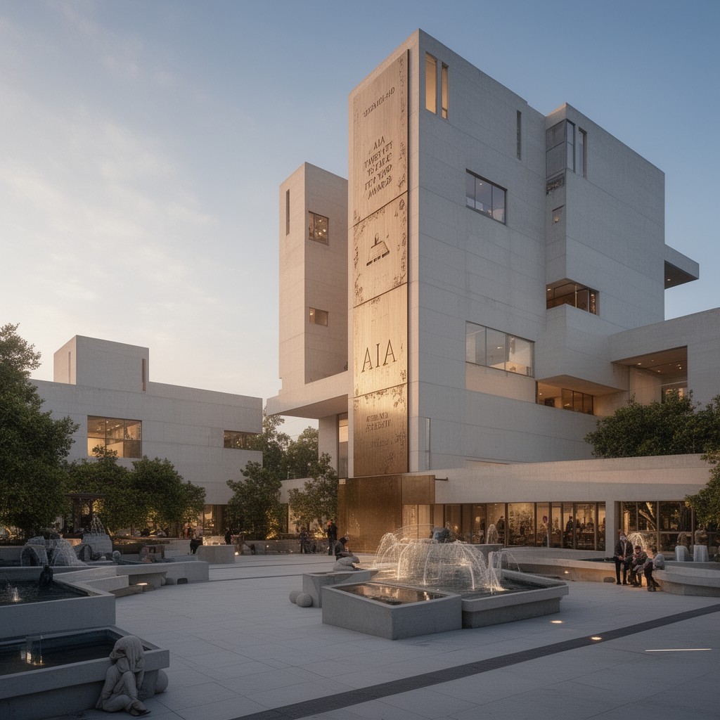 AI-generated illustration of AIA Twenty-five Year Award