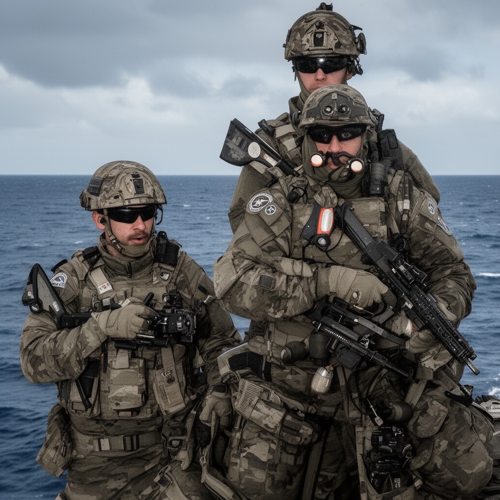 AI-generated illustration of French Naval Special Forces