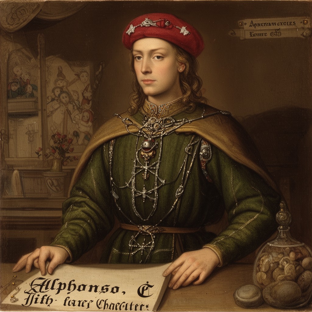 AI-generated illustration of Alphonso, Earl of Chester