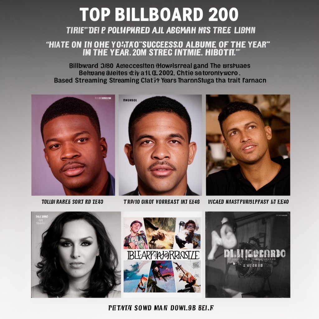 AI-generated illustration of Top Billboard 200 Album