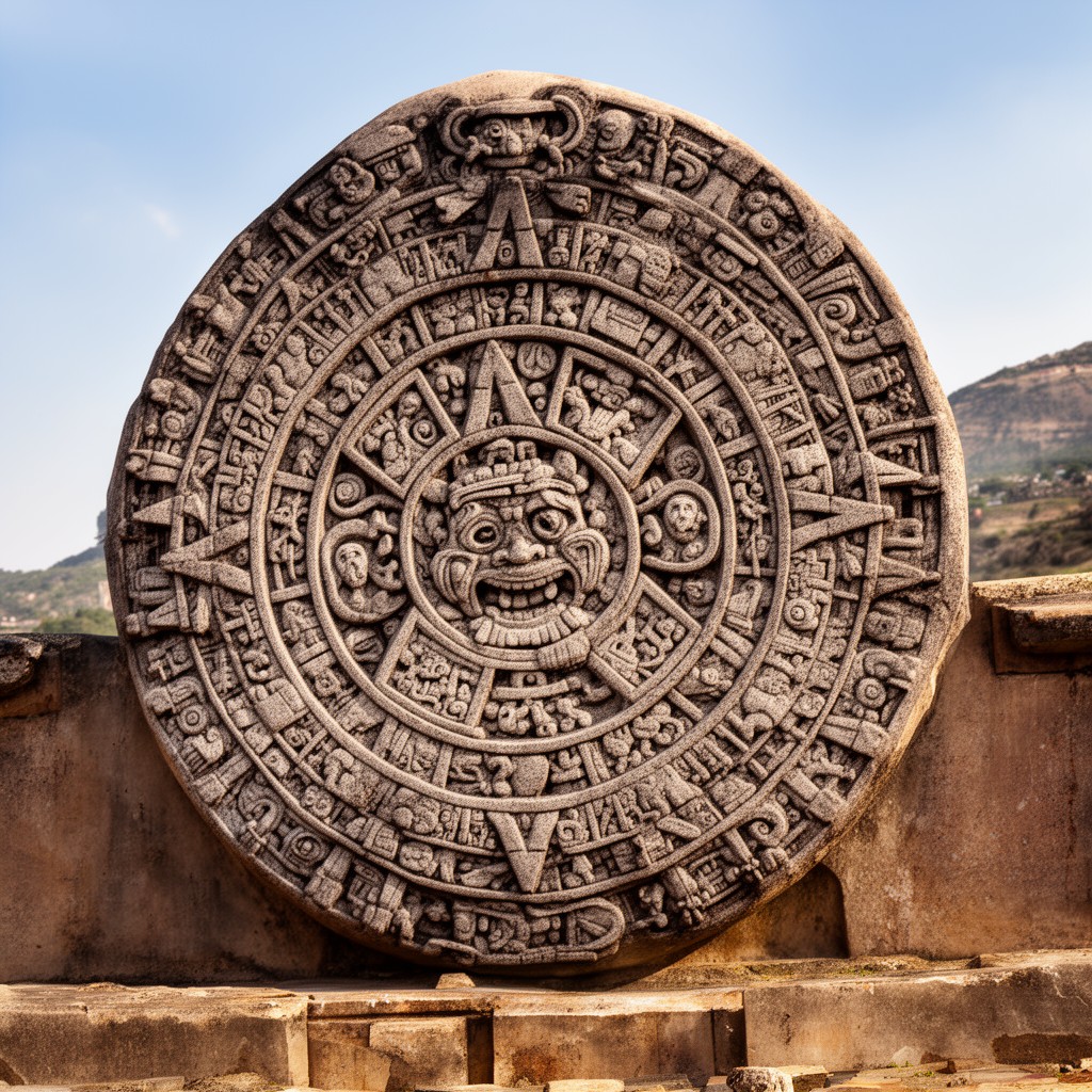 AI-generated illustration of Piedra del Sol