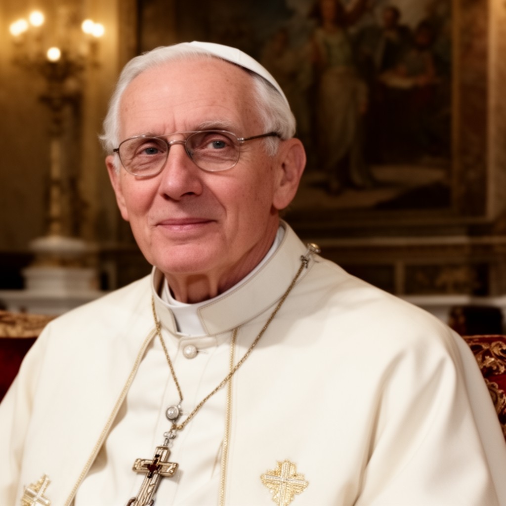 AI-generated illustration of Pope John Paul I