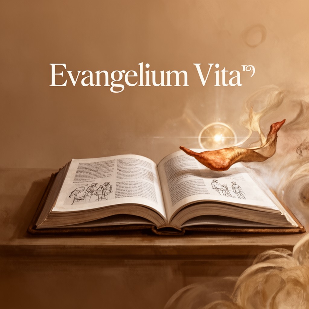 AI-generated illustration of encyclical Evangelium Vitae