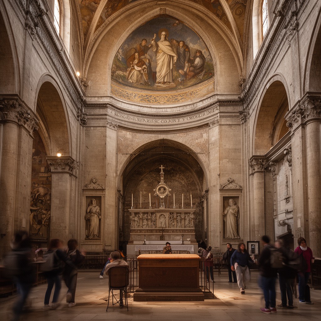 AI-generated illustration of Tomb of Saint Francis of Assisi