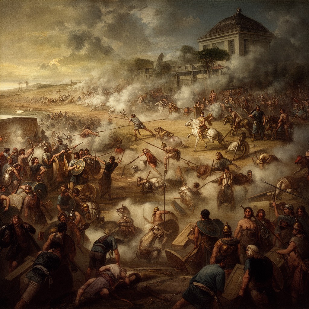 AI-generated illustration of Battle of Heraclea
