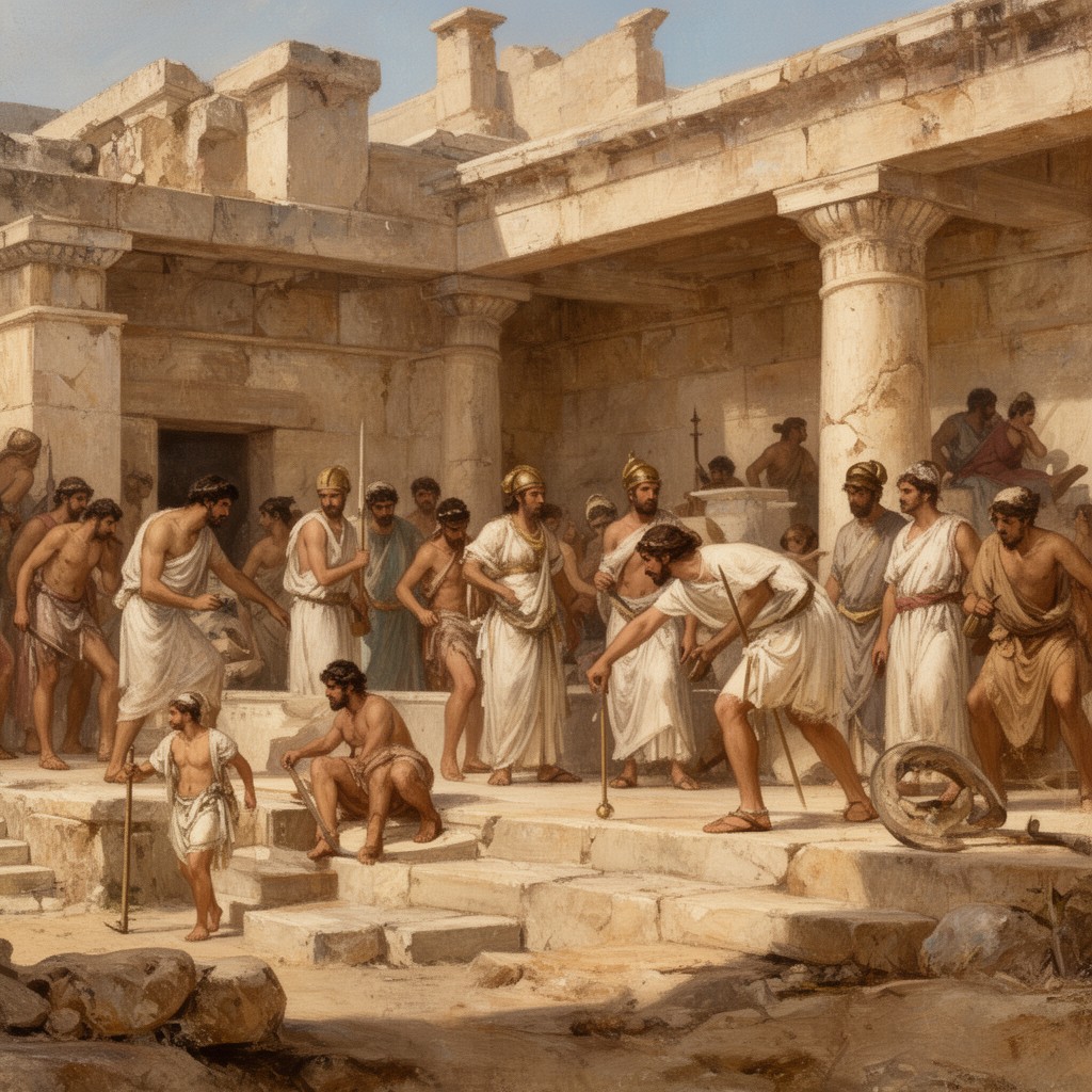 AI-generated illustration of Archaic Greece