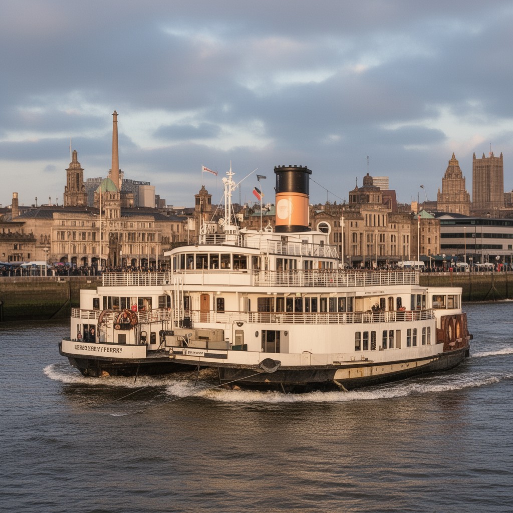 AI-generated illustration of Mersey Ferry