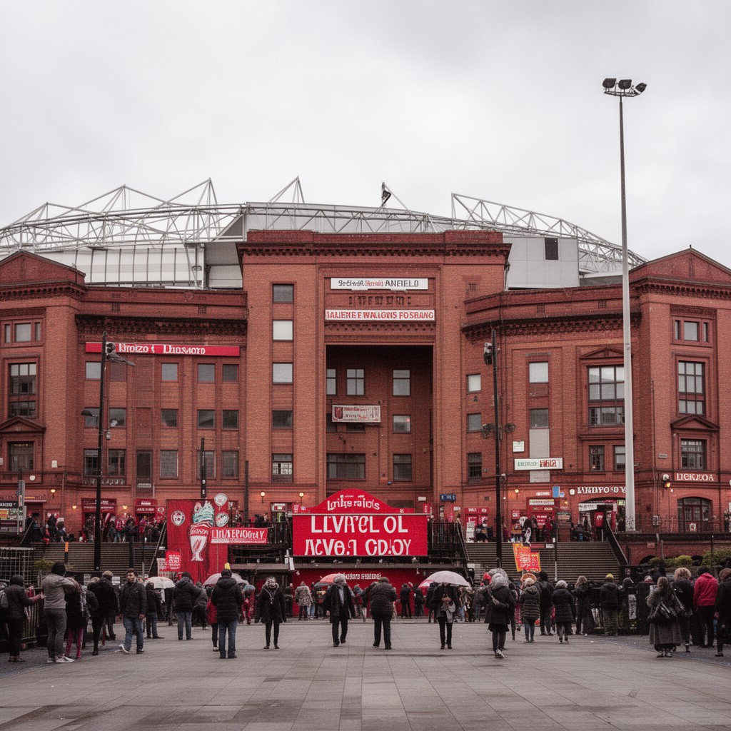 AI-generated illustration of Anfield