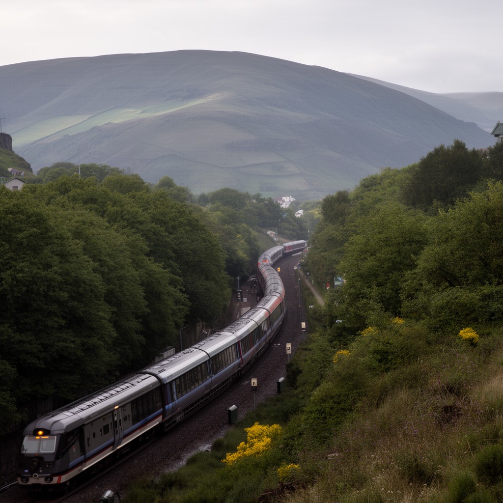 AI-generated illustration of Huddersfield Line
