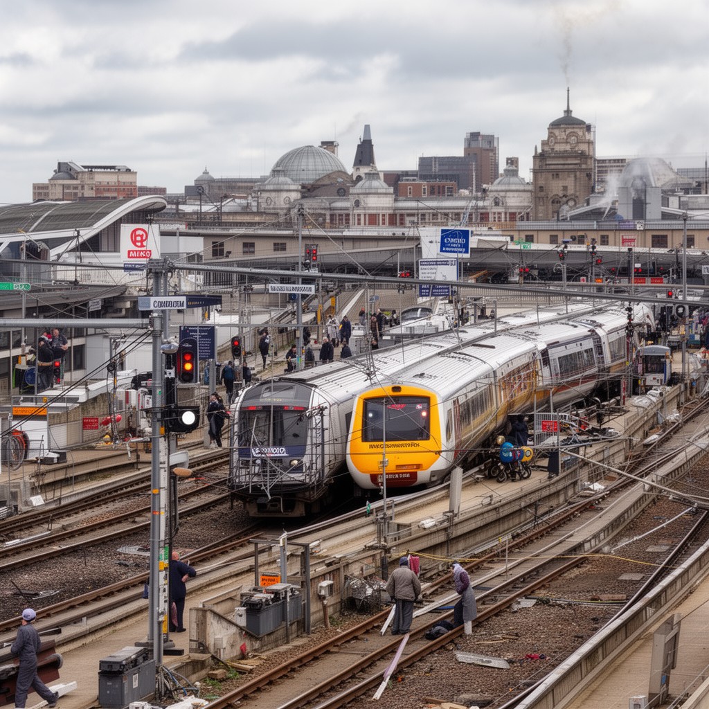 AI-generated illustration of London Northwestern Railway
