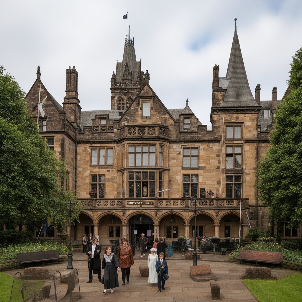 AI-generated illustration of Whitworth Hall