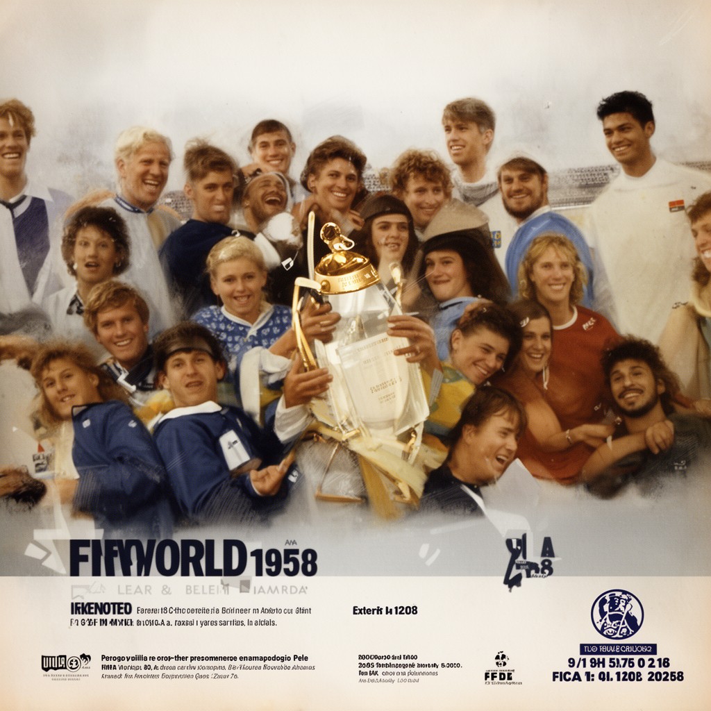 AI-generated illustration of 1958 FIFA World Cup