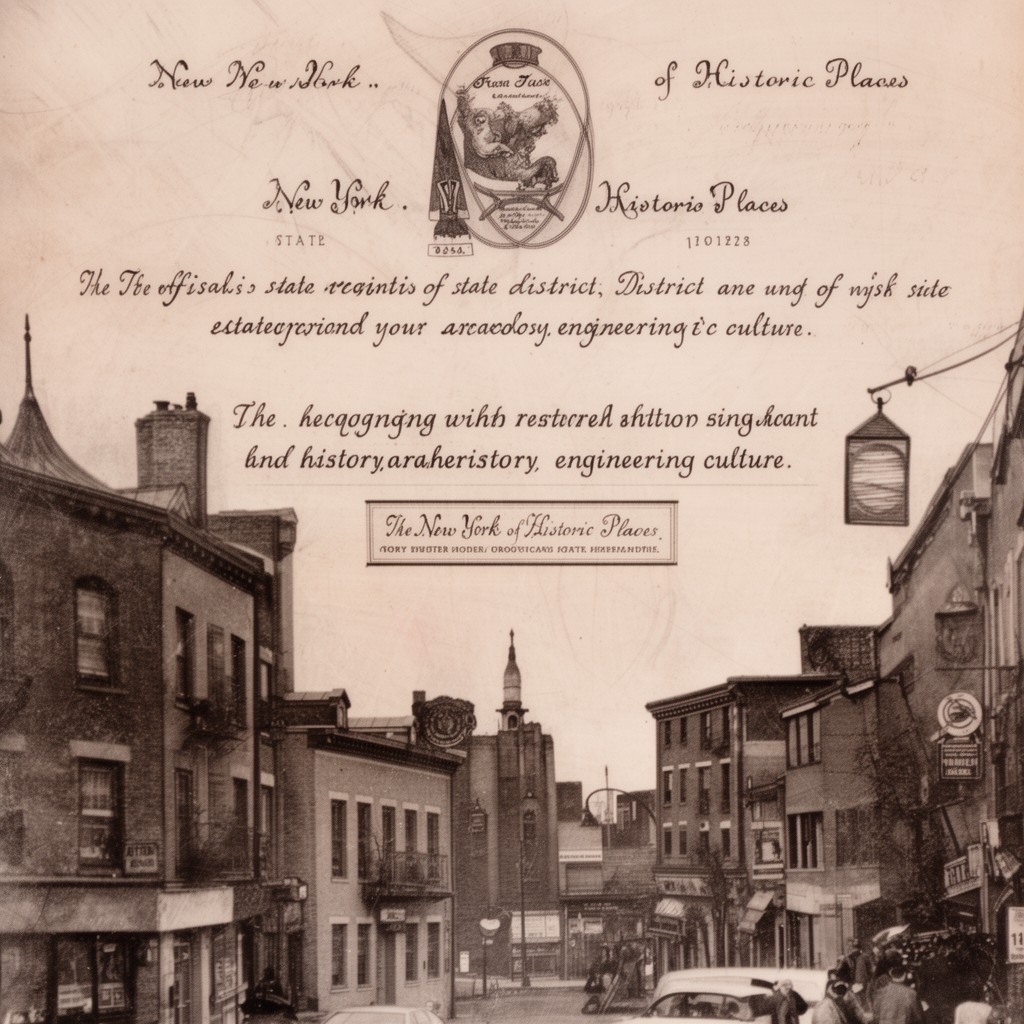 AI-generated illustration of New York State Register of Historic Places