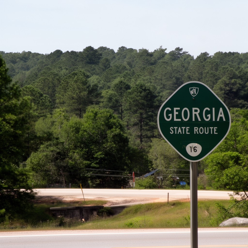 AI-generated illustration of Georgia State Route 16