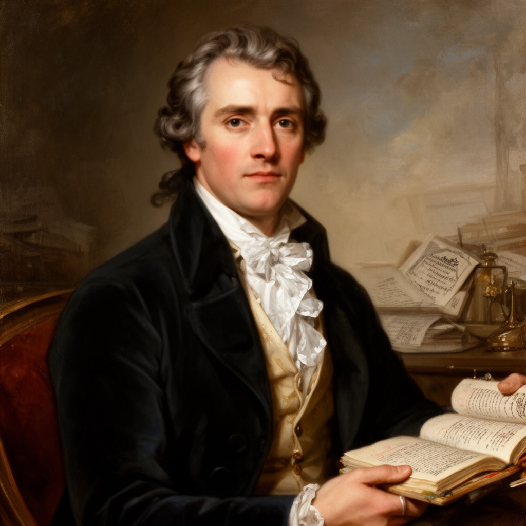 AI-generated illustration of John Montagu, 4th Earl of Sandwich
