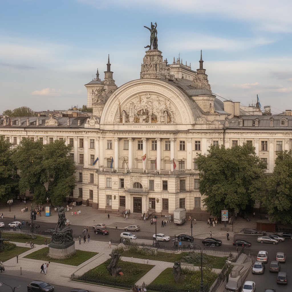 AI-generated illustration of University of Kharkiv