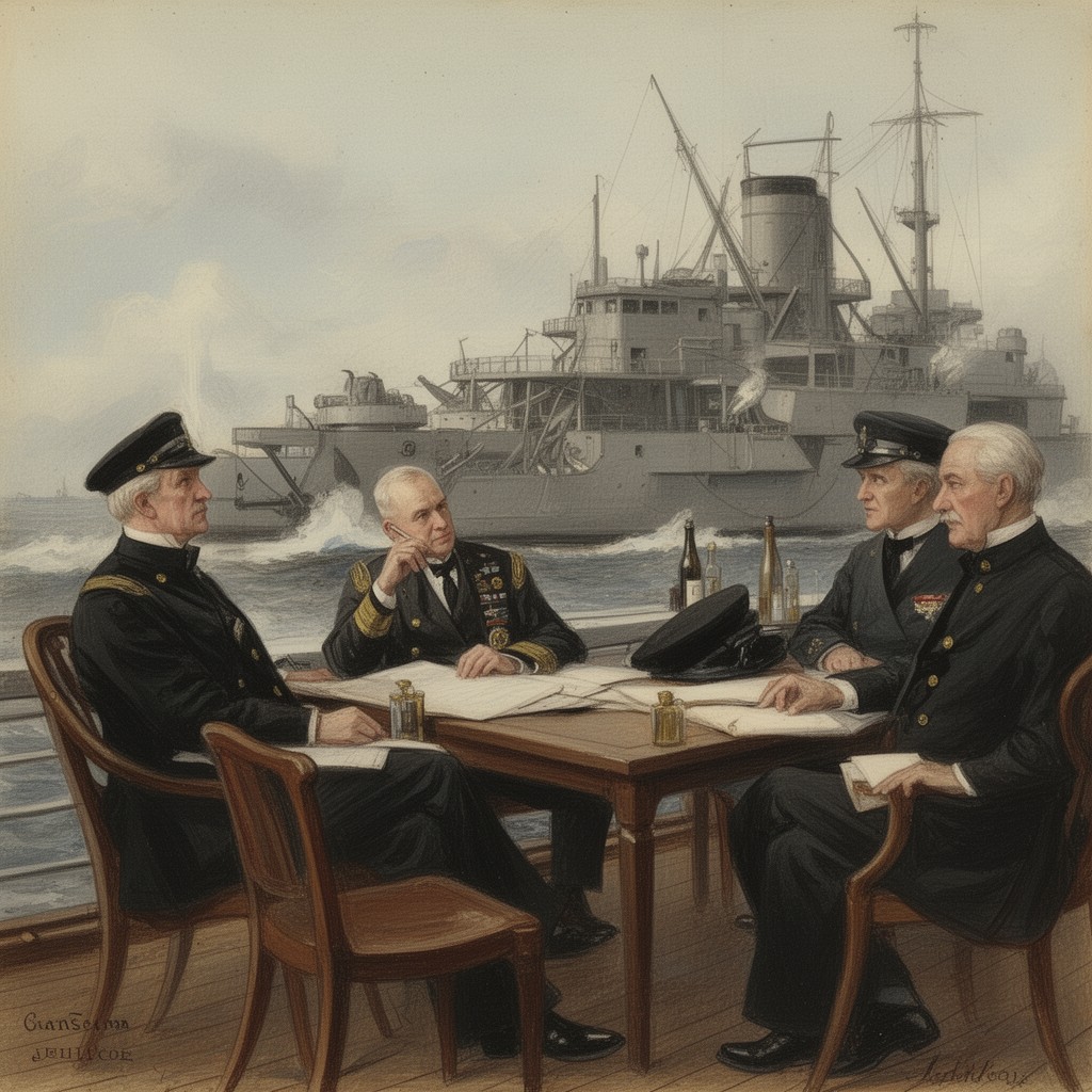 AI-generated illustration of Lord Jellicoe