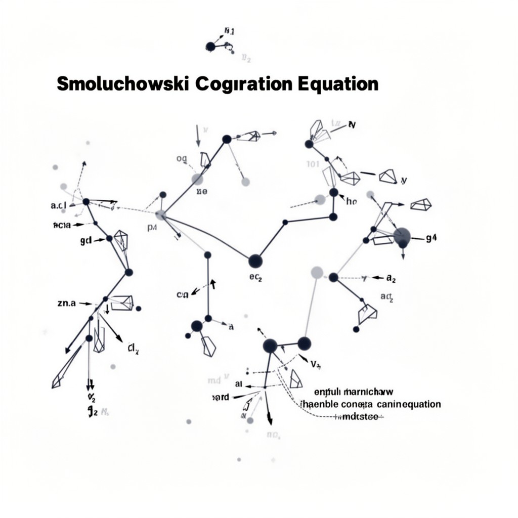 AI-generated illustration of Smoluchowski coagulation equation