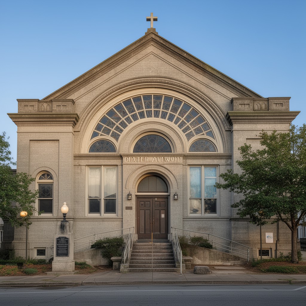 AI-generated illustration of Dexter Avenue King Memorial Baptist Church