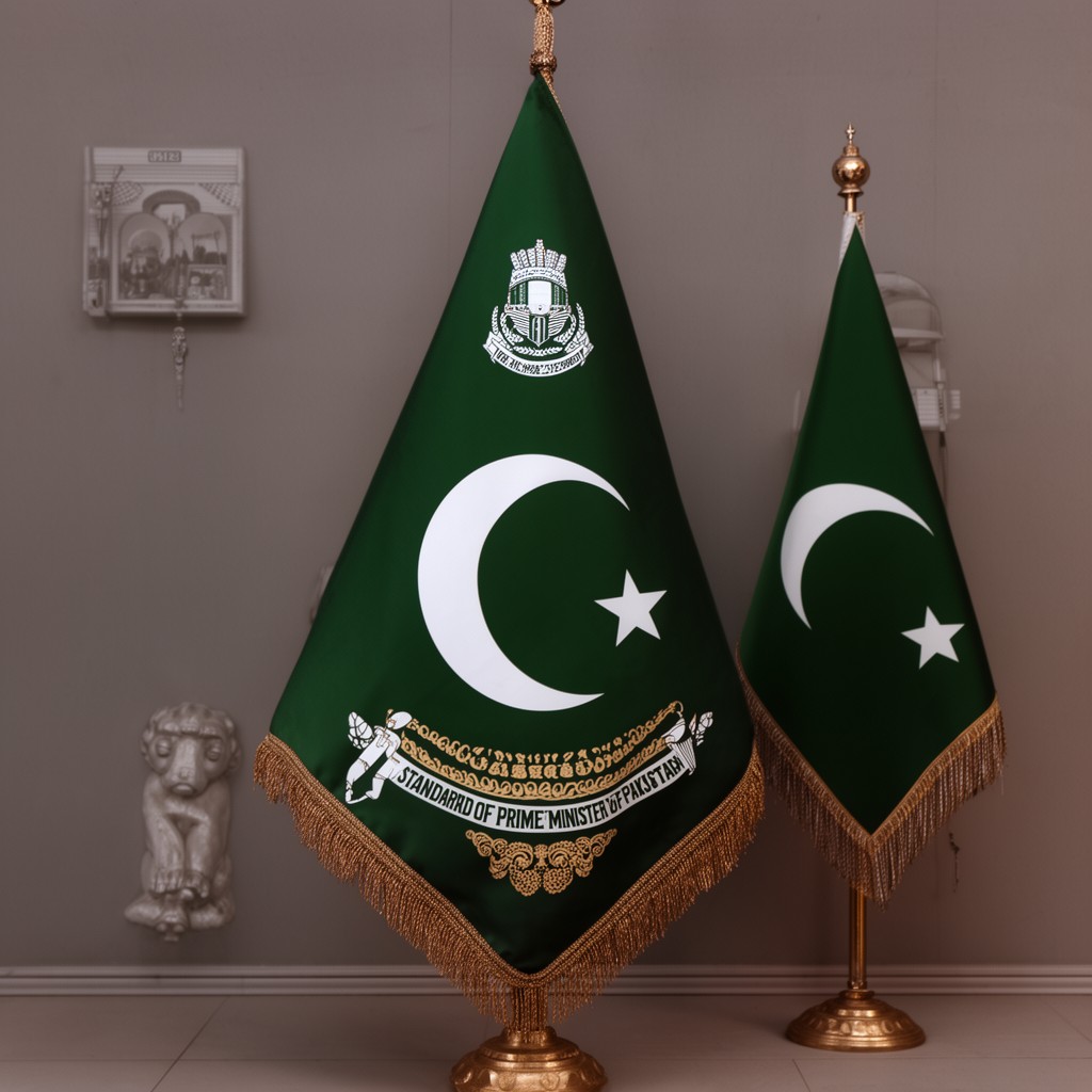 AI-generated illustration of Standard of the Prime Minister of Pakistan