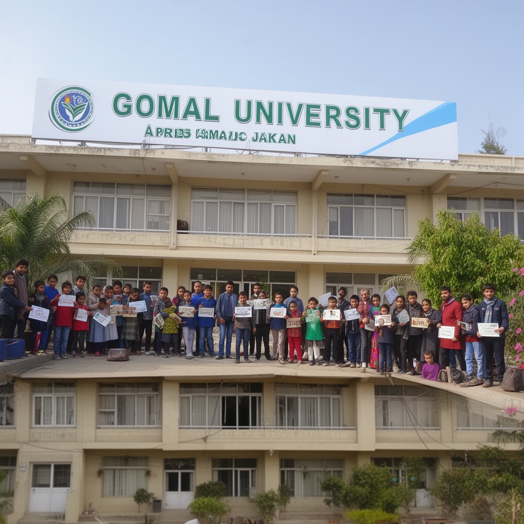 AI-generated illustration of Gomal University