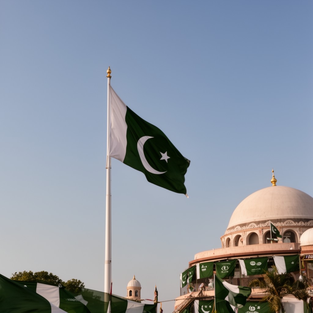 AI-generated illustration of Independence Day of Pakistan