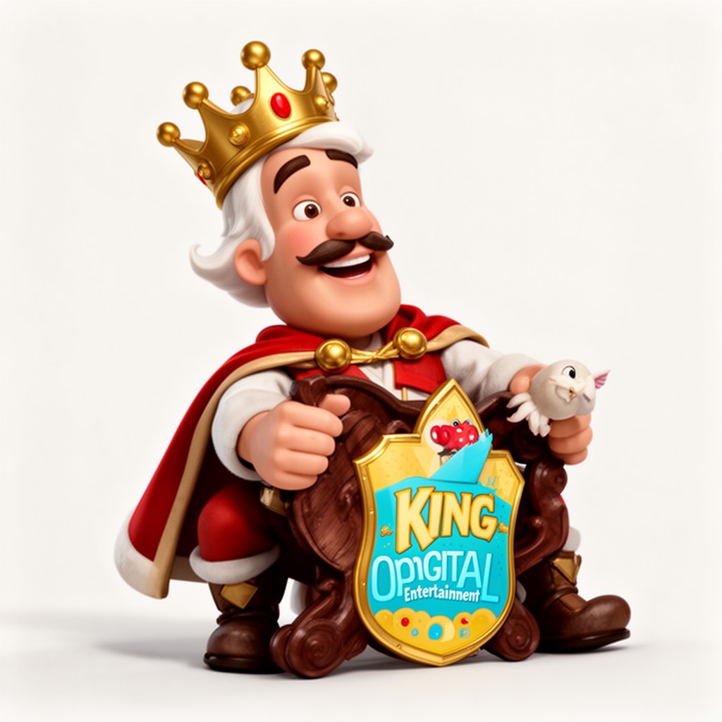 AI-generated illustration of King Digital Entertainment