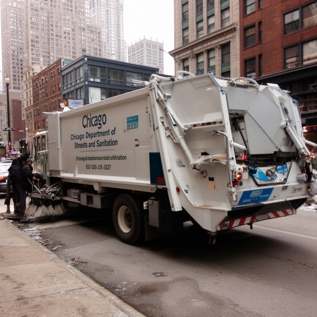 AI-generated illustration of Chicago Department of Streets and Sanitation
