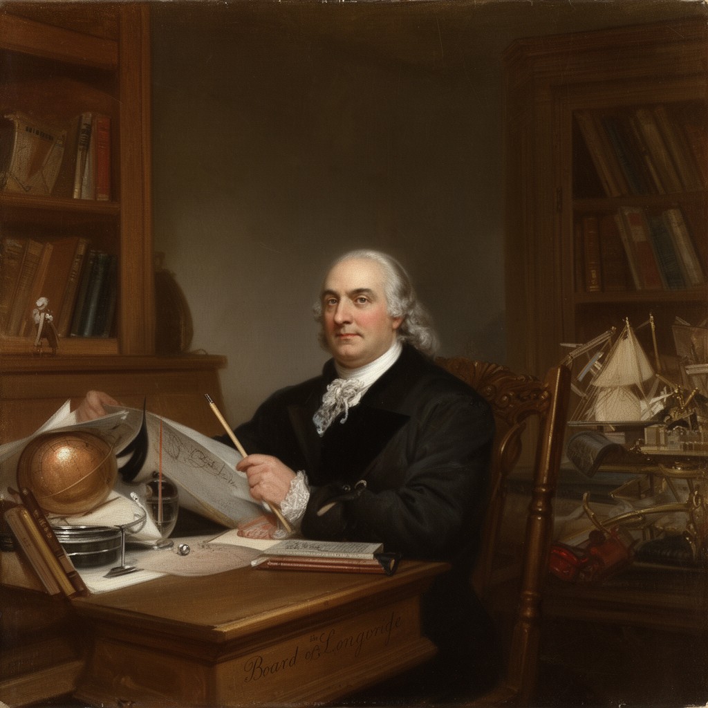 AI-generated illustration of Secretary of the Board of Longitude