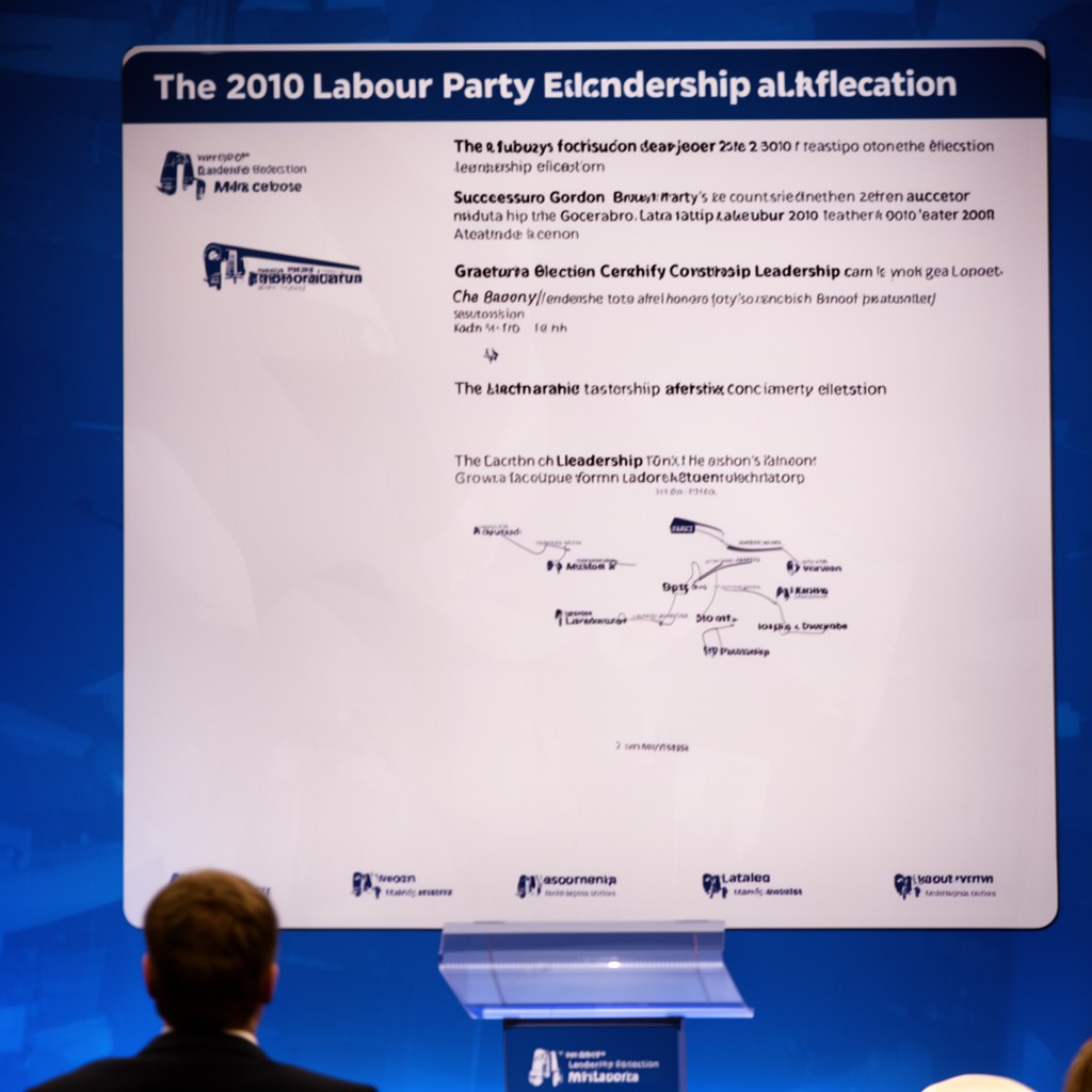 AI-generated illustration of 2010 Labour Party leadership election