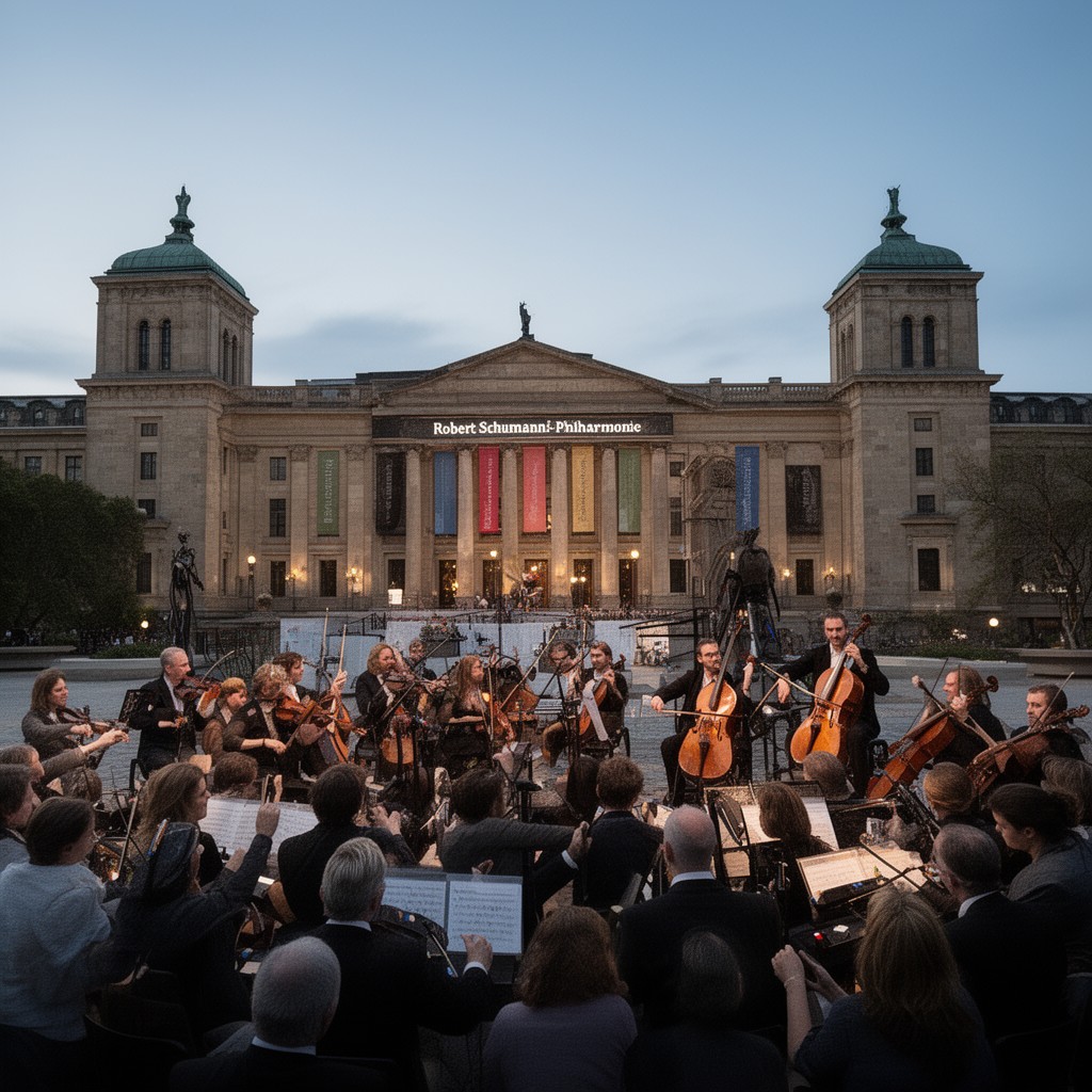 AI-generated illustration of Robert-Schumann-Philharmonie