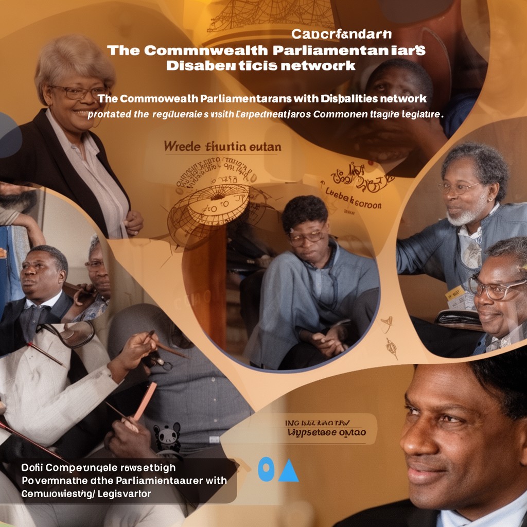 AI-generated illustration of Commonwealth Parliamentarians with Disabilities network